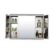 Yingm Armadio da Parete Multifunzione Mobile da Bagno for Montaggio a Superficie in Acciaio Inox con archiviazione Specchio Puro Specchio Design Ampiamente Utilizzata