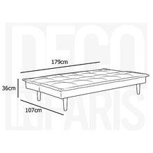 Mobilier Deco Paddy – Divano Clic Clac Design 3 posti Multicolore Rosa