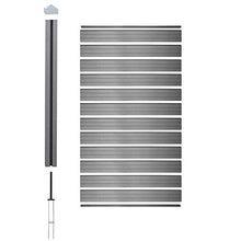 Mendler Pannello supplementare frangivento Stretto Privacy Sarthe WPC 95cm Grigio