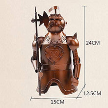 shh Samurai Semplice e Creativo Portabottiglie in Ferro Battuto Materiale Salute e Ferro Battuto Ecologico Che Rende Le Decorazioni in Metallo Retrò Art Craft