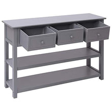 SKM Credenza Grigia 115x30x76 cm in Legno