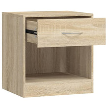 vidaXL 2X Comodini con Cassetto Rovere Mobiletto Mobile di Arredo Armadietto