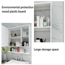 Zzmop Mobile da Bagno a Parete,Organizer Multiuso per Medicinali con Porta a Specchio Singolo,Salvaspazio,per Bagno da Cucina.