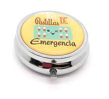 MovilCom® - Portapillole giornaliero tascabile con 3 scomparti, portapillole organizer per pillole e medicinali, 2 pezzi (mod.653304 e mod.653306)