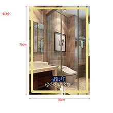 WANGYX Specchio da Bagno con luci LED Specchio per Trucco da Parete Interruttore Tattile Specchio Antiappannamento da Bagno Connessione Bluetooth