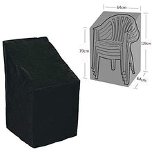 Rnice, copertura impermeabile per sedia impilata antipolvere per esterni e mobili da giardino, 75 x 75 x 120 cm