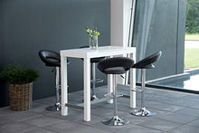 AC Design Furniture 25441 Sgabello da Bar Set di 2 Thilde, finta pelle Nero