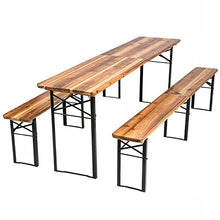 QLS Set di mobili da giardino, pieghevole, da campeggio, 220 cm
