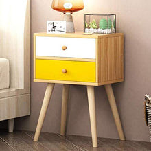 H-CAR Comodino Nordico Comodino a 2 cassetti, Comodino per riporre i mobili della Camera da Letto