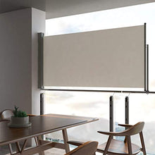 vidaXL Tenda da Sole Laterale Retrattile 120x300 cm Crema Parasole Frangivento
