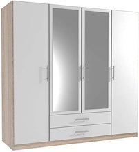 Casa e giardino disponibili armadio scorrevole a quattro"specchio bianco I-",White