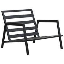 SKM Set Divani da Giardino 5 pz con Cuscini Alluminio Grigio Scuro A