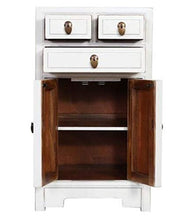 Fine Asianliving Armadio Cinese Bianco L44xP42xA77cm