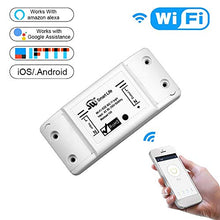 Delaspe DIY Wifi Smart Light Switch, telecomando senza fili, telecomando app, può essere utilizzato con Alexa Google Home bianco