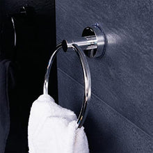 RIDDER 12050100 Anello portasciugamani con Ventose e plastica, Cromato, 18,5 x 7,2 x 21,4 cm