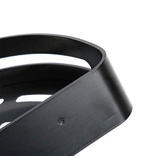 Portaoggetti, portaoggetti angolare, resistente WC domestico nero sospeso per bagno