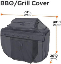 N / A mobili da Giardino coperture Impermeabili Copertura Antipolvere Barbecue BBQ Giardino Nero della Copertura (Dimensioni, 163x61x122cm),178x61x122cm
