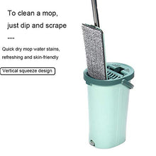 SSAYY Mop Zazzera Piana di Strizzatura di Strizzatura A Mano Libera con I Cuscinetti Riutilizzabili della Microfibra del Secchio della Camera dello Spruzzo