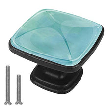 Struttura dell'acquerello Pomelli per Porta Set di 4 Pomelli per Mobili Manopole per Cassetti Cucina Armadio Vetro