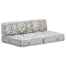 vidaXL Cuscino per Divani Pallet Solido Resistente Durevole Comodo Imbottito Rivestimento con Imbottitura Coloratissimo Grigio in Tessuto Patchwork
