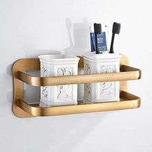 HTL Scaffale di stoccaggio Bagno Rack Free Punch Bagno Rack Spazio Alluminio Cosmetici Rack Antico Storage Rack Chiodo-libero Bagno Ciondolo Facile da installare