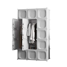 Cassapanche GGJIN Armadio stratificato Bianco Combinazione della Stanza Camera da Letto dello Studente di College Montaggio Semplice Push-Pull Moderna
