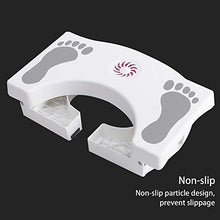 Sgabello per WC, antiscivolo, pieghevole, sgabello ausiliario, 40 x 25 x 17,5 cm