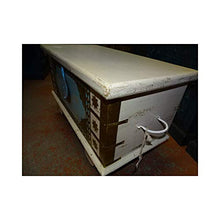 int. d'ailleurs - Comò Turchese e Bianco in Legno di Mango Decorato con Ottone - MP297