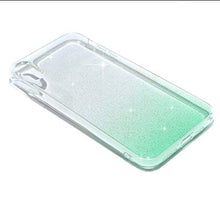 Herbests Compatibile con iPhone XS Max Cover in Silicone Custodia Ultra Sottile Flessibile Morbida Gomma Case Cover Brillantini Paillettes Glitter Bling Custodia Caso,Verde