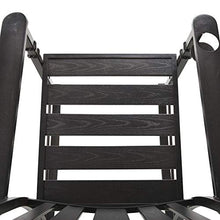 giordano shop Sedia a Dondolo con Braccioli 68,5x87x113 cm in Acciaio Nero