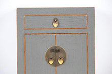 Yajutang Comò cinese in legno massiccio, colore: grigio