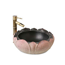 Cinese Sopra Contro Creativo Lavabo Bagno Balcone Catino Stile retrò Home Art Basin Lavabi