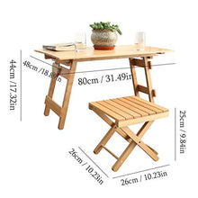CYYAN Tavolo Pieghevole e Sedia Tavolo da Pranzo Portatile da Esterno, tavolino da Auto Semplice Semplice casa da Picnic per Bambini Balcone Campeggio