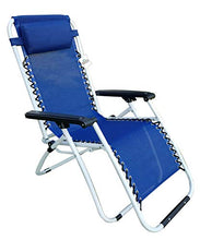 Dimaplast2000 Relax Greek Sdraio Reclinabile Pieghevole, Blu, 90x66x110 cm