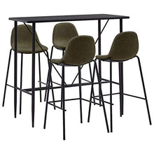 UnfadeMemory Set da Bar Set di mobili per Cucina, Giardino 5 pz in Tessuto Marrone