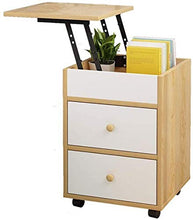 Comodino tavolino Comodino Camera da Letto, Comodino Computer da Tavolo Removable Storage Cabinet Living Room Divano Laterale Diversi Cassetti (Color : Dark Color)