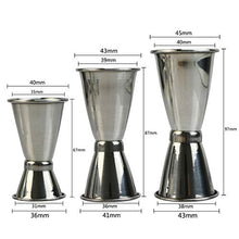 goneryisour - Bicchiere da cocktail in acciaio inox, con doppia testa