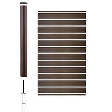 Mendler Pannello supplementare frangivento Stretto Privacy Sarthe WPC 95cm Marrone