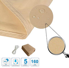 LOVE STORY Tenda da Vela Parasole Impermeabile(PES) Triangolare 3×3×4.25m Sabbia Protezione UV per Terrazza Campeggio Giardino Esterno