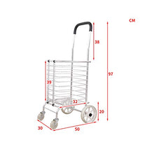 Carrello Carrello Piccolo Carrello Pieghevole Carrello a Mano Pieghevole (Colore : B)