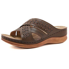 Sandali Donna Sandali Zeppa Scarpe Passeggio Spiaggia, Sandali Donna Sexy Tacco Zeppa Sandali Punta Aperta Retro, Moda Comode Morbido Antiscivolo Ciabatte Casa Infradito,B,39