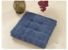 Pillowcase Cuscino da Pavimento, Cuscino di Supporto da Giardino, Cuscino per Sedia ordinario, Cuscino per Sedile Sedia da Ufficio, Cuscino Blu, 1 Pezzo per Sedia, 38 * 38 cm