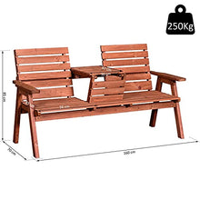 miozzi Panchina da Giardino 3 Posti Convertibile 160x70x85 cm MechSeat Abete