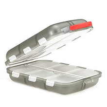 New Travel conveniente Pillola di Medicina Box 12 Griglie Dispenser di Pillole organizzatore di Pillole Tablet Pillbox Case Container Drug Divider (Color: Coffee)