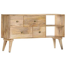 vidaXL Credenza 110x30x62 cm in Legno Massello di Mango