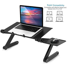 Mksutary Supporto PC Portatile Pieghevole Tavolo per PC, Tavolino per Laptop Foro di Raffreddamento, Adatto a Letto/Sofà/Tavola, Supporto PC Regolabile e Pieghevole