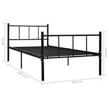 SKM Giroletto Nero in Metallo 100x200 cm (12.1kg)