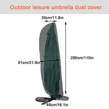 Fngedex, copertura per ombrellone da esterno, copertura impermeabile per ombrellone da giardino con cerniera