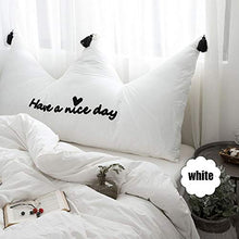 YAHAO Cuscino Comodo Triangolare Cuscino di Lettura Letto Divano Sfoderabile Cerniera Complessivamente Lavabile,White-150cm