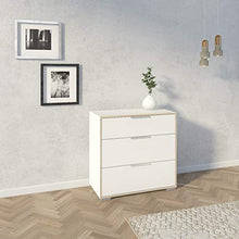 TVILUM A/S 2018 CASSETTIERA Line Bianco con Bordo Rovere